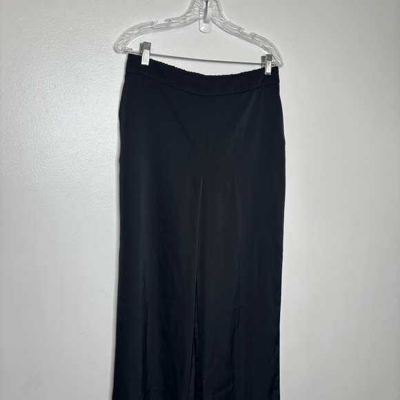 Calvin Klein Satin Wide‎ Leg Pull-On Pants Women Size Medium Black M3XK1239 - Picture 5 of 9